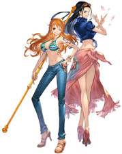 Nico Robin and Nami One Piece