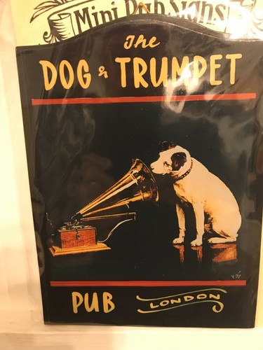 Fun dog trumpet hmv musician - trumpet,