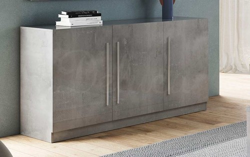 Martina grey gloss - gloss, marble
