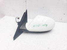 AUDI A6 C7 MANUAL FOLD WING MIRROR LEFT SIDE IN WHITE LY9C 2013