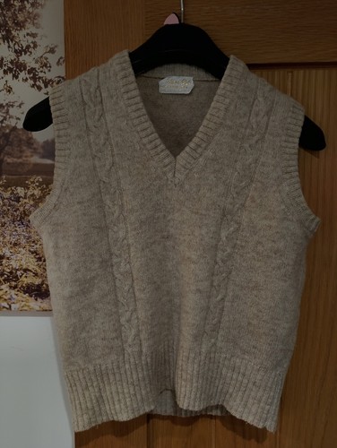 Pure new wool sweater vest - pure,