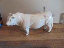 Beswick Cattle - Charolais Bull - Gloss - Model No.2463A - Perfect!