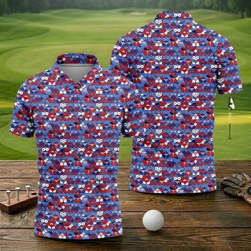 Red blue white naughty fun - blue,