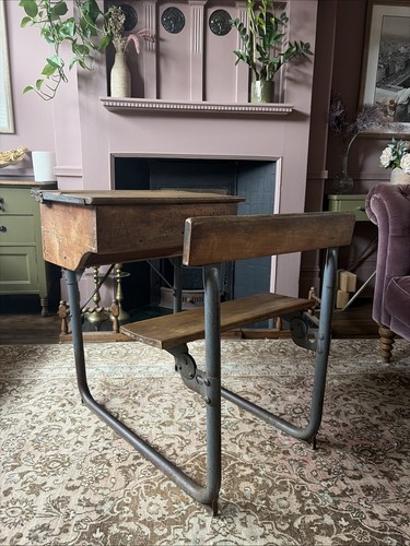 Vintage antique pine school - antique,