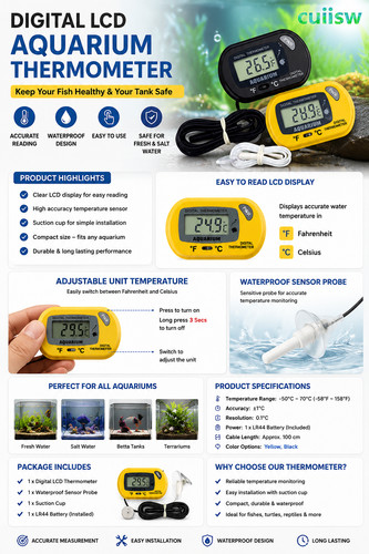 Lcd digital thermometer - digital,