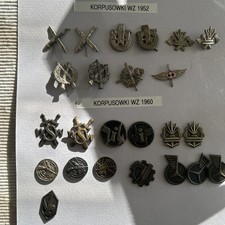 Set of military badges. 1960 and 1952 model badges