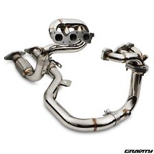 STAINLESS EXHAUST MANIFOLDS PAIR & DOWNPIPES FOR FORD MONDEO MK3 ST220 V6 00-07