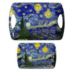 Dinner Serving Tray Blue Van