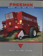 Freeman "Model 1592" Big Baler Brochure Leaflet