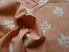 Vintage Wilman Interiors Cotton Fabric Sandy Orange 'Vine' 40"L x 56"W