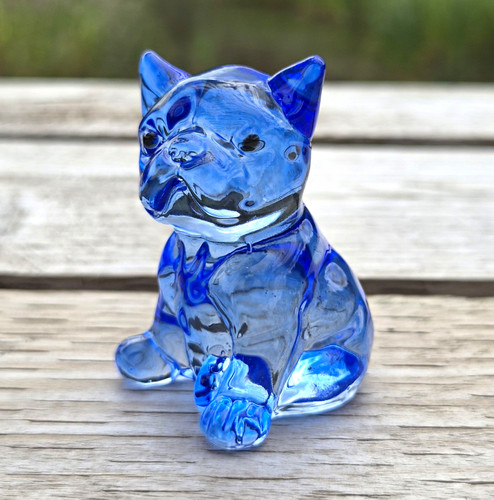 Blue glass french - blue,