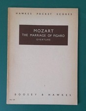 Mozart The Marriage of Figaro Overture Hawkes Pocket Score No. 169