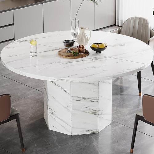 Hsh round dining table white - hsh,