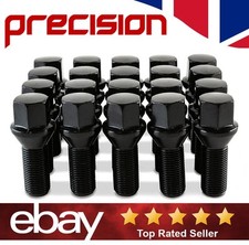 20 x Black Wheel Nuts Bolts