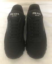 PRADA BLACK MENS TRAINERS Size 6.5 to fit UK 8/8.5