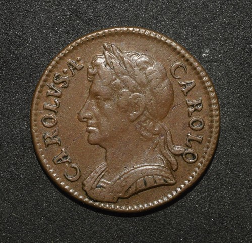 Charles 1673 farthing - charles, ii