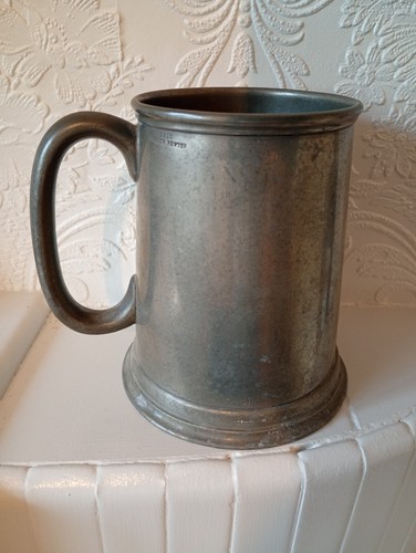 Antique pewter tankard - antique, in