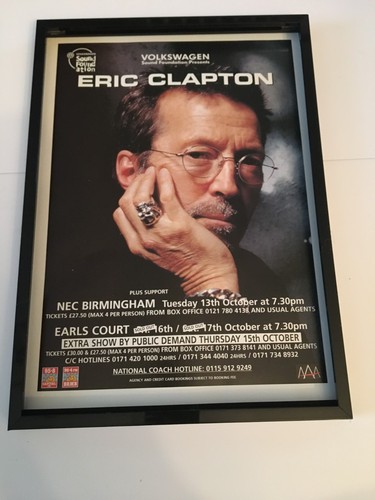 Eric clapton 1998 tour - uk, tour-a4