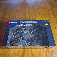 Red Bull F1 Burago 4 Racing Car Model Set for Max Verstappen 2023-2024 1:43scale
