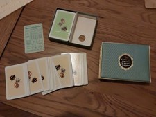 Vintage Finest Swiss Twin Pack Playing Cards  For Bridge Canasta & Romme 