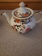 Masons Mandalay Blue  Floral Ironstone Teapot New