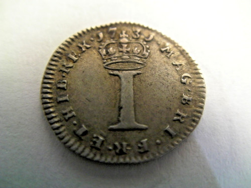 Maundy coins george 11 - 1d,