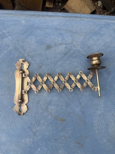 Vintage brass wall - wall, candle