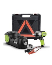 KINGCAV 5 TON  ELECTRIC HYDRAULIC CAR FLOOR JACK MULTI FUNCTION LCD COMPRESSOR