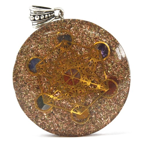 Orgonite power pendant multi - orgonite,