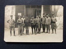 WW1 Turkish Officers & Men Real Photo Vintage Postcard P67