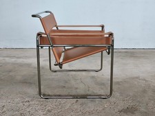 WASSILY ARMCHAIR, MARCEL BREUER FOR KNOLL, COGNAC LEATHER