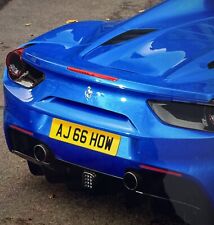  Number Plate AJ66HOW Personal Registration Cherished Plate