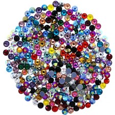 Hot fix Glass Rhinestones Diamante DMC Flat Iron On Beads Nail Art Craft Project