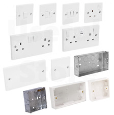 Switched Plug Sockets White
