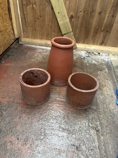 Terracotta Chimney Pots X3