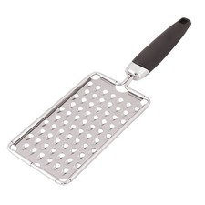 1Pcs Home Restaurant Plastic Handle Vegetable Cheese Grater Zester Slicer Silver