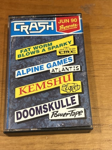 Crash june 1990 cover tape - june, zx