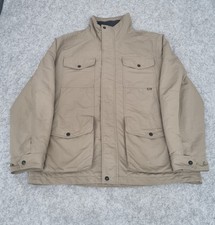 Rohan Jacket Mens XL Khaki Ranger Coat Quilted Warm Outdoor Hiking Walking Field