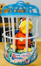 Charlie Funny Talkie Parrot. Plush, In Cage, Club Petz. Repeats What You Say