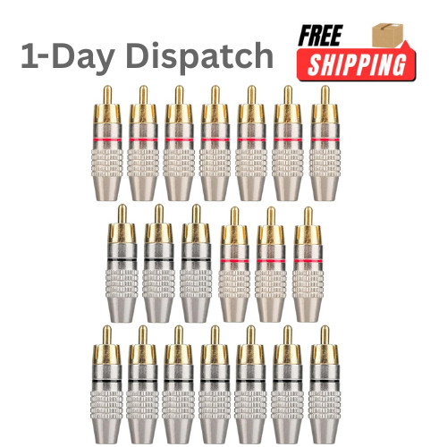 Pack rca male plug - 20,