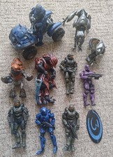 Halo McFarlane Action Figures Bundle Spartans Mongoose Grunt Elites etc