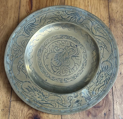Antique tray hand detailed - tray,