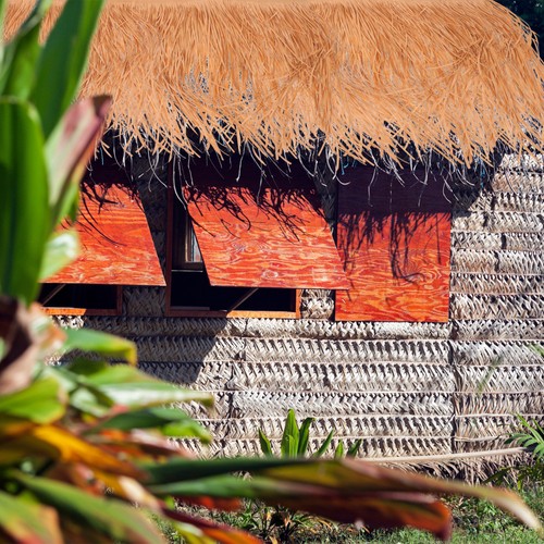 Simulation straw roof - straw,