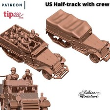 WWII US M3 Half Track with