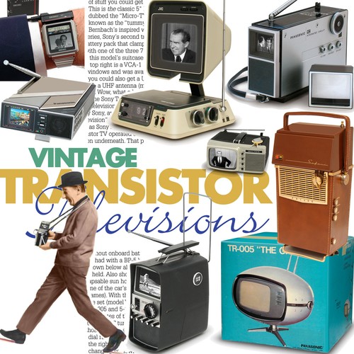Vintage transistor televisions - vintage,