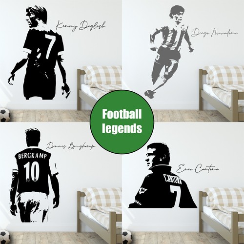 Footballer icons wall - wall, art