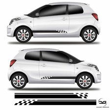 Chequered Racing Side Stripes