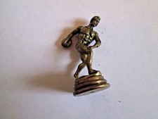 mini Vintage Discus DiscThrower nude Bronze Metal Statue Figurine Midas Figure  
