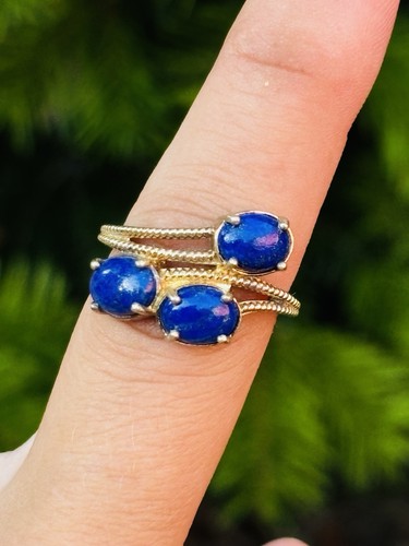 Tjc gilded silver and lapis - and,