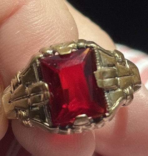 Vintage ostby barton - mens, ruby